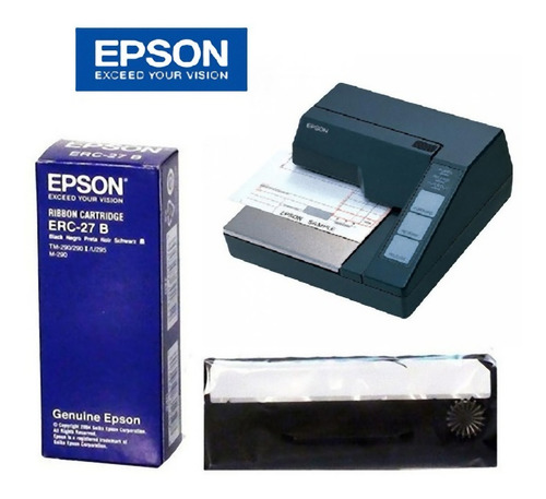 Combo 2 Cintas  Epson Erc-27 Impresora  Tm-u290 295 Compatib