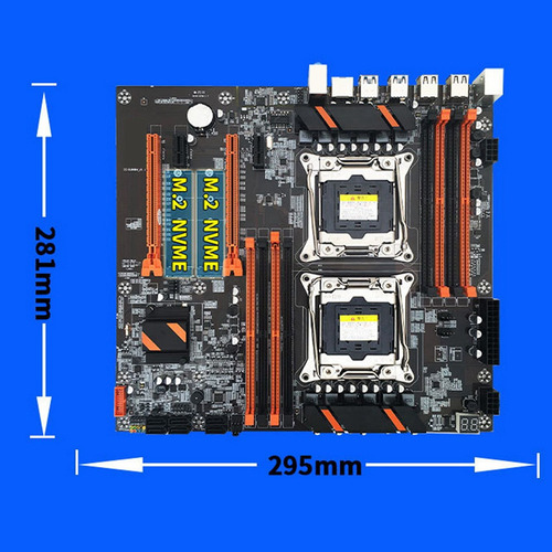 Placa Base X99 De Doble Cpu, 2 Cpu Xe5 2620 V3 Y 2 Ram Ddr4