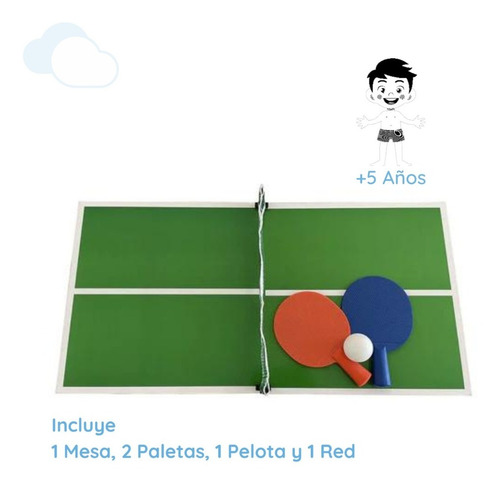 Mesa De Ping Pong Portatil Mini Juego 20 Pulgadas Isakito