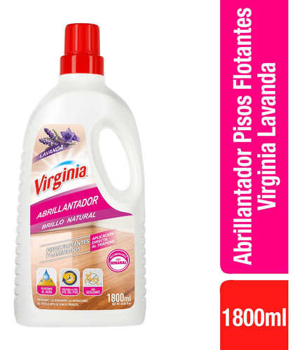Imagen 1 de 1 de Abrillantador Pisos Flotantes Virginia Lavanda 1800ml