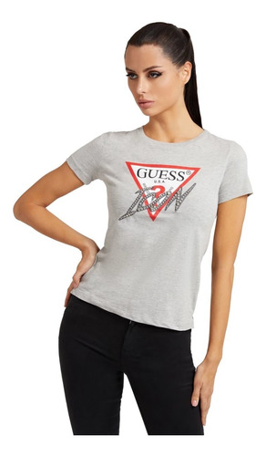 Playera Guess Mujer Icon Logo Tee 100% Original Nueva