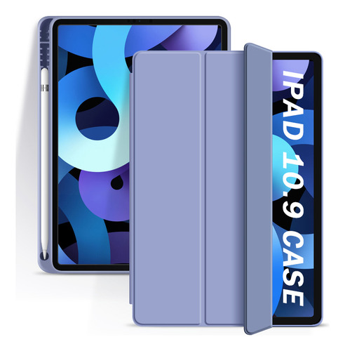 Funda Teknet Silicon Para iPad Air 11 2024 Air 5 Air 4 10.9 Color Lavanda