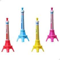 Comprar 06 Canetas Fofas Torre Eiffel Luxo Atacado Revenda Kawaii