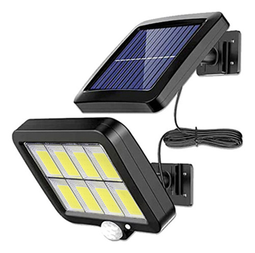 2 Lámparas Solares De Pared, 2000 Lúmenes, 160 Led, Ip65, Im