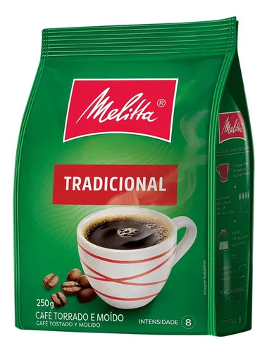 Café Torrado e Moído Tradicional Melitta Pacote 250g