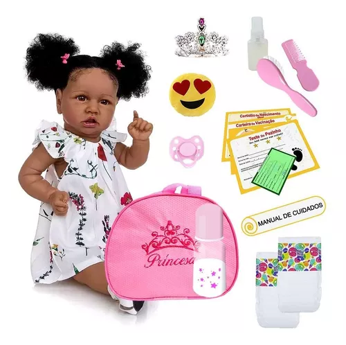 Por encomenda Bebê reborn negra, Bebês Meninas