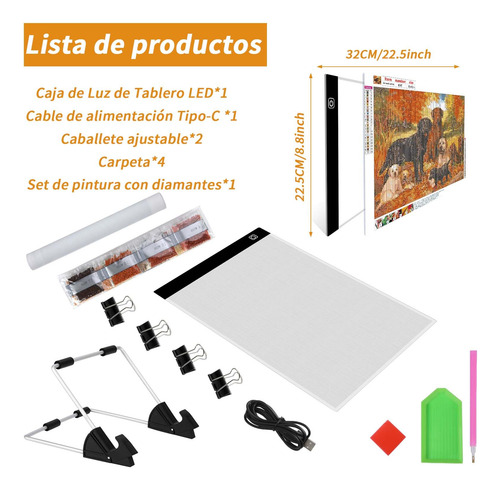 Mesa De Luz Dibujo A4 Almohadilla Led Con Usb Para Bocetos