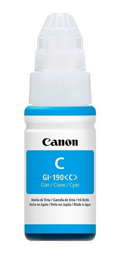 Botella Tinta Gi-190 C Para Pixma G1100 G2100 G3100 /v /vc