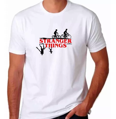 Camiseta Raglan Baby Look Mescla, Stranger Things