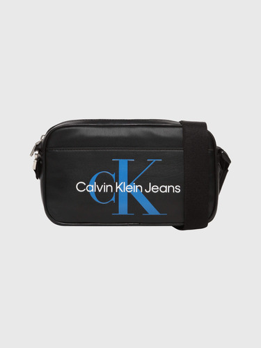 Bolsa Crossbody Negro Con Logo Calvin Klein De Mujer