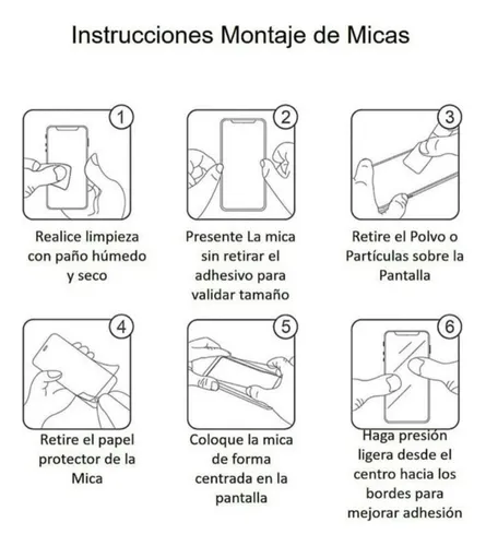 Lámina Mica De Vidrio Completa Para iPhone 13