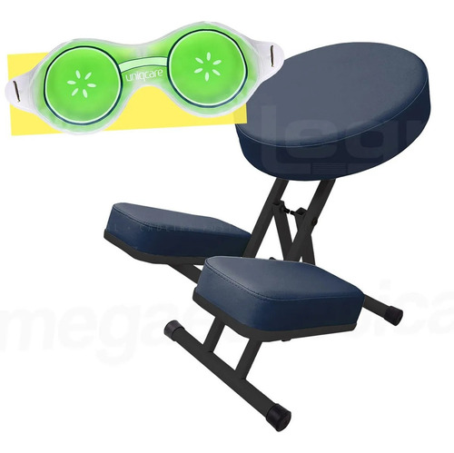 Imagem 1 de 9 de Kneeling Chair Cadeira Postural, Meditação Brinde Másc Olhos