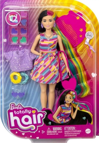 Barbie Totally Hair, Vestido De Corazones.