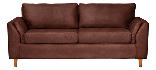 Sofa Milan 3c Cuero Kentucky Café Moro