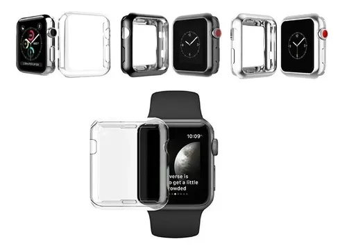 Protector Acrilico Negro Compatible Apple Watch 38 40 42 44