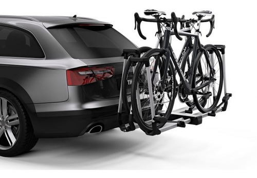 Imagen 2 de 4 de Portabicicletas Thule Helium Platform (2 Bicicletas) Plata