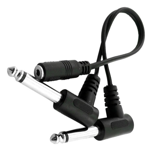 For Estéreo De 3,5 Mm A 2x Cable Divisor En Y Ts De 6,35 Mm
