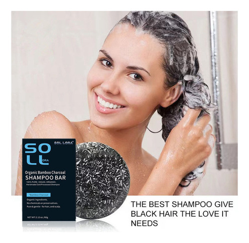 3 Peças De Shampoo Escurecedor Em Barra E Sabonete Em Barra