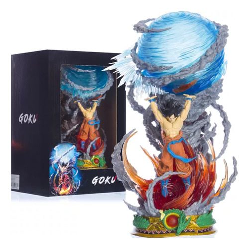 Boneco Goku Genkidama Action Led de 24 cm em Dragon Ball Z