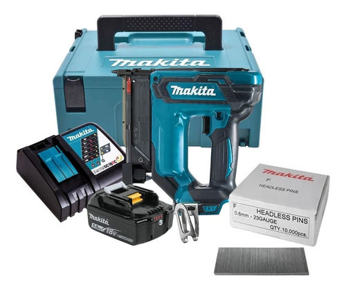 Pinador A Bateria Makita 18v 5ah Dpt353 Biv + Pinos E Maleta