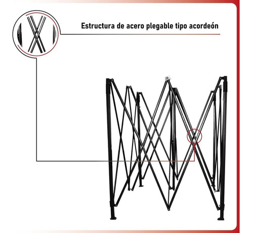Imagen 9 de 10 de Toldo Plegable 2x2 Impermeable Retractil Araña Azul