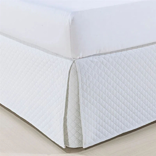 Saia Cama Box Solteiro Atenas Niazitex Branco