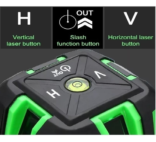 Nivel Laser 5 Líneas Verde Profesional / Trípod Dos Baterias