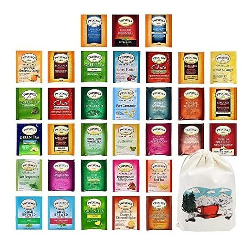 Caja De Tè Twinings Tea Bags Sampler Surtido Paquete Variad