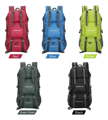 Mochila De 45 L Para Acampar Y Senderismo, Gran Capacidad, A