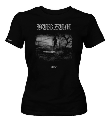 Camiseta Burzum Aske Banda Rock Metal Dama Mujer Dbo