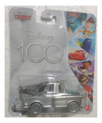 Cars Disney Pixar Mate 100 Años Gris Plata