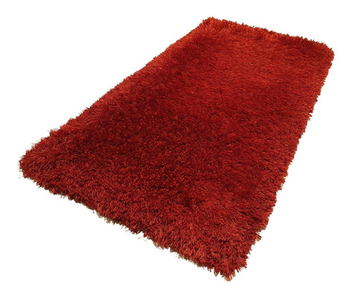 Carpeta Alfombra Saphire Shaggy Roja 65 X 120 Cm Soul