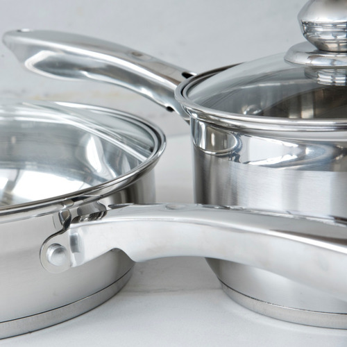 Imagen 8 de 10 de Batería De Cocina Acero Inoxidable De 9 Piezas Cinsa