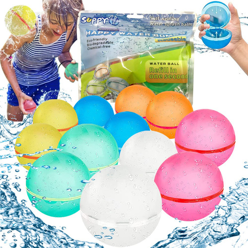 Kiskisby Globos De Agua Reutilizables, Bombas De Agua, Bola