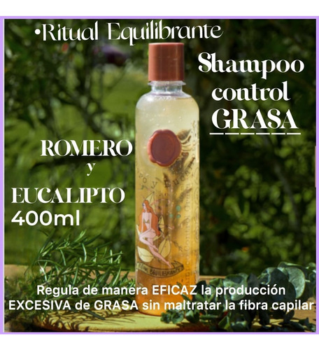 Shampoo De Ritual Botánico De Romero Y Eucalipto Control 