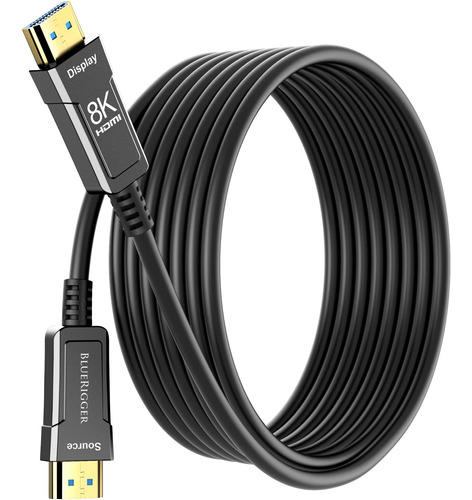 Cable Hdmi De Fibra Óptica 8k De 25 Pies (48 Gbps, Clasifica