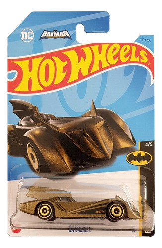 Batmobile Batman Dc Dorado Envejecido Hot Wheels (137)