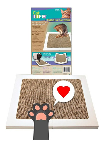 Imagen 1 de 8 de Rascador Para Gatos Catch & Scratch Cat-life By Pennplax Med