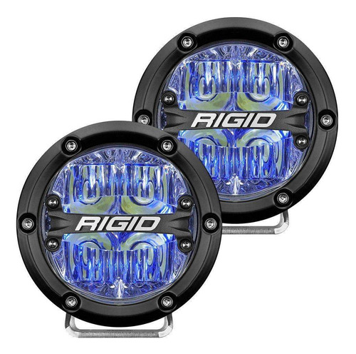 Faros Auxiliares Faro Redondo Rigid 360 Series 4  Spot Azul