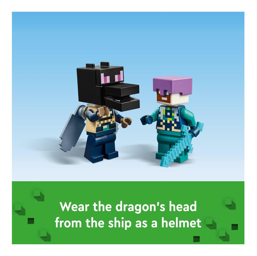 Set De Construcción Lego Minecraft The Ender Dragon Y End Sh