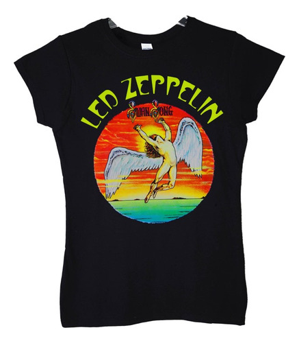 Polera Mujer Led Zeppelin Swansong Rock Abominatron