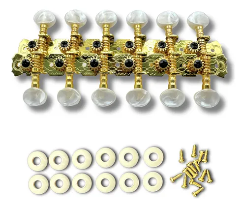 Clavijero Dorado De 12 Cuerdas Para Instrumentos Musicales