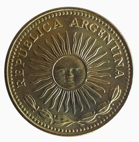 Moneda Argentina 1975 1 Peso Rama Quebrada