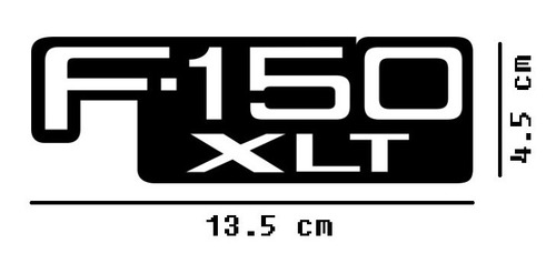 Ford F150 Logo Sticker Vinil 2 Pzas Blanco $135 Mikegamesmx