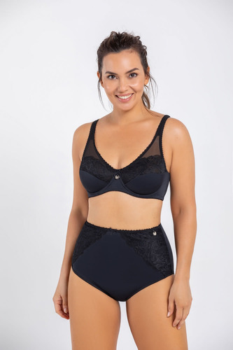 Solo Bombacha Alta Woman By Promesse Hikini Tricot C/puntill