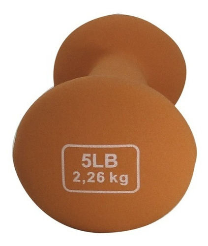 Mancuerna Mano 5lbs 2.26kg C/neopreno Naranja Stingray