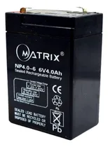 Comprar  Matrix Bateria 6v 4ah  Matrix Para Lampara De Emergencia