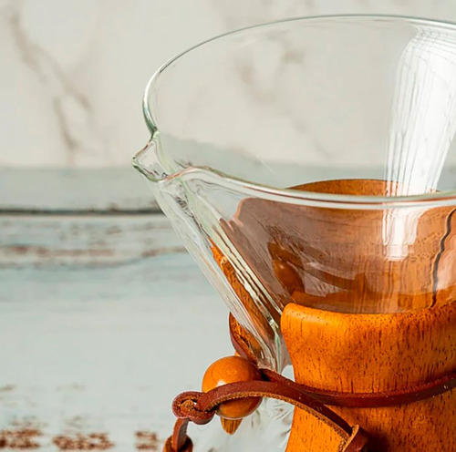 Cafetera Chemex 600ml Con Filtro En Acero Inoxidable