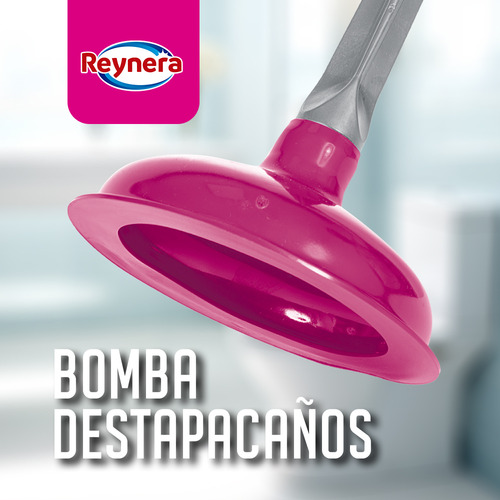 Reynera Kit de Limpieza: Mop Microfibra, Cubeta Con Exprimidor, Escoba Basic y Magnetic, Recogedor Con Peine Quita Pelusas, Bomba, Cepillo Sanitario - Reynera