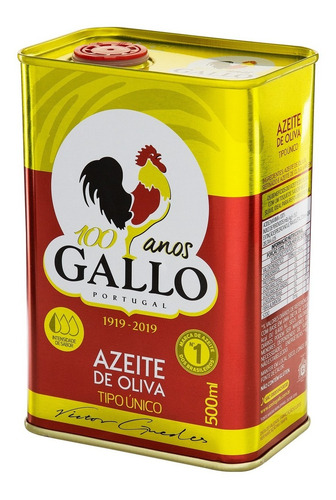 Imagem 5 de 7 de Azeite De Oliva Gallo Tipo Único Lata 500ml